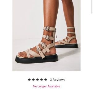 Free people jojo sandals size 36.5